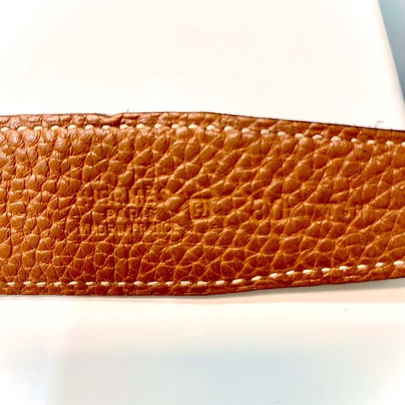 Constance belt buckle & Reversible leather strap - Picture 6 of 7